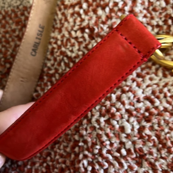 Carlisle Red Suede Belt - Picture 4 of 5